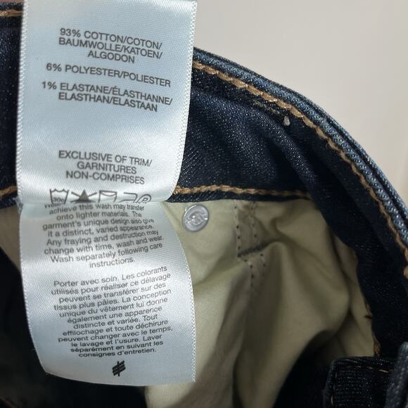 Silver Suki Curvy Fit Mid Rise Straight Leg Jeans Womens Size 24Wx30 Dark Wash - Picture 9 of 9